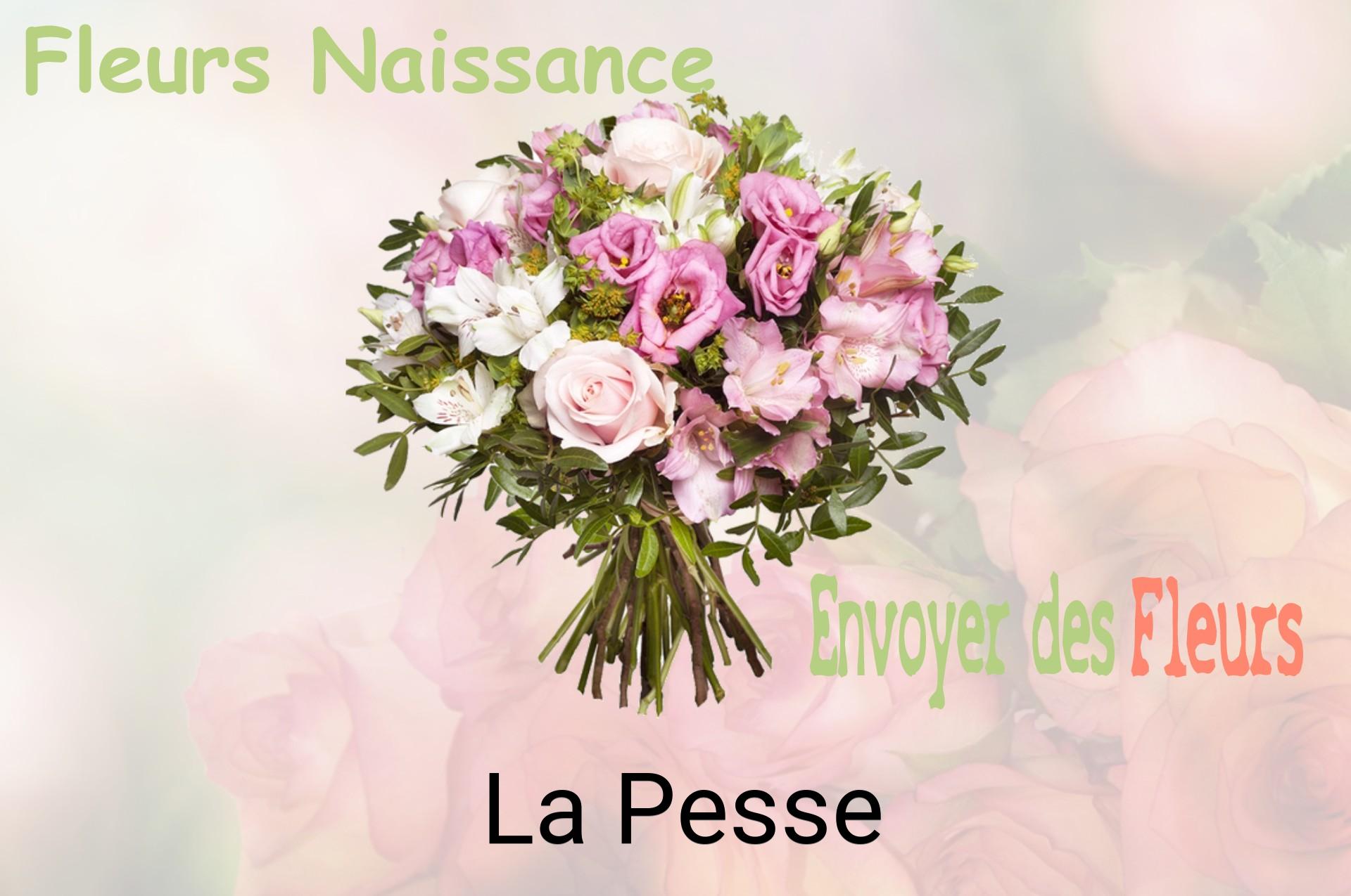 Bouquet de fleurs de naissance livré à La Pesse